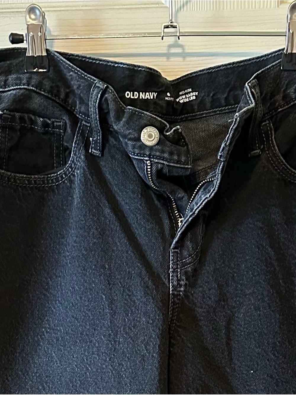 Old Navy Wide Leg Black Jeans